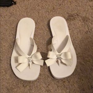 White sandals